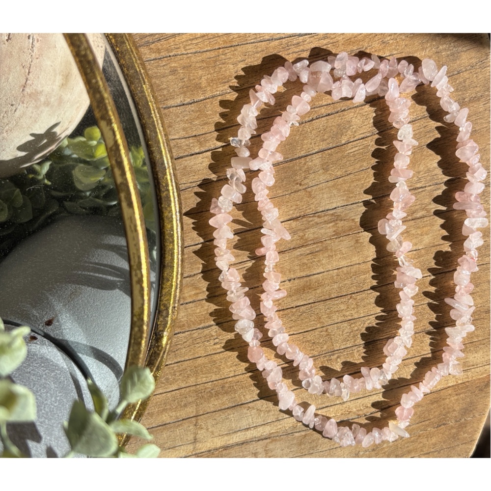 Pink Rose quartz Necklace